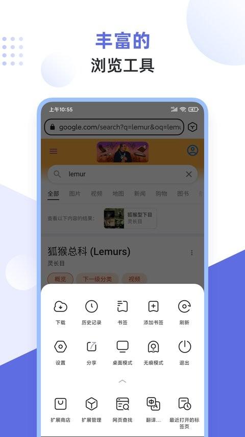 狐猴浏览器最新版(Lemur Browser) v4.4.4