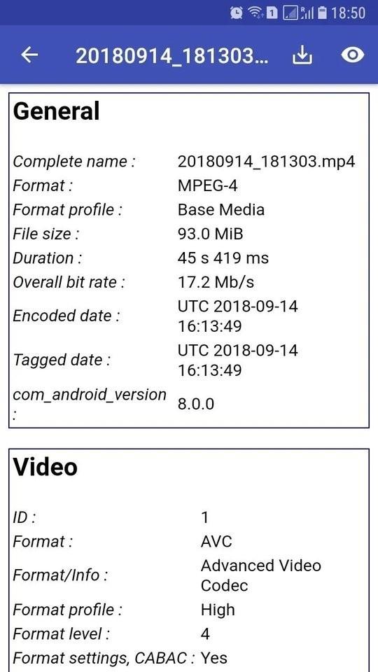 mediainfo apk(视频编码检测) v5.0.3