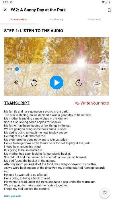 ESL Course英语软件v1.36 安卓版 v5.1.1