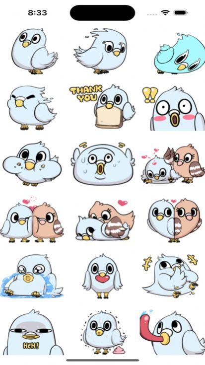 AdorableBird贴纸