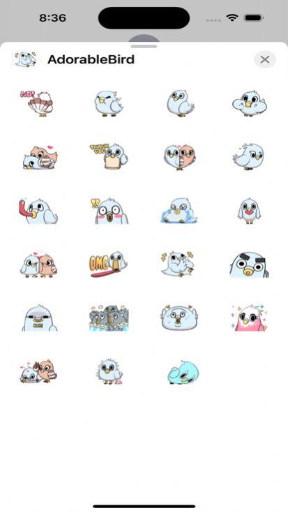 AdorableBird贴纸
