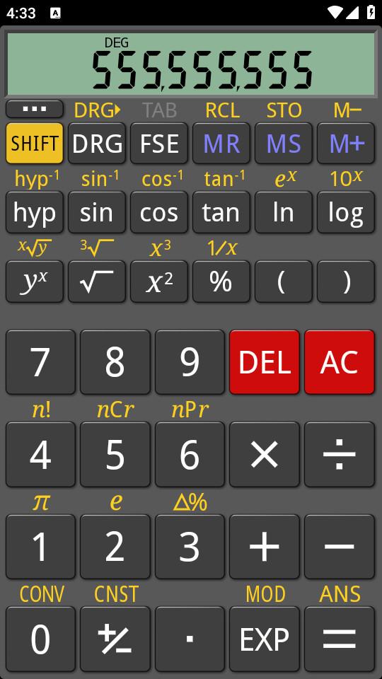 万能科学计算器(RealCalc)3.1.0 最新版 v5.0.1