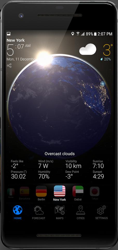 3d地球天气软件(3D Earth Pro)v1.1.54 专业免付费版 v6.2.3