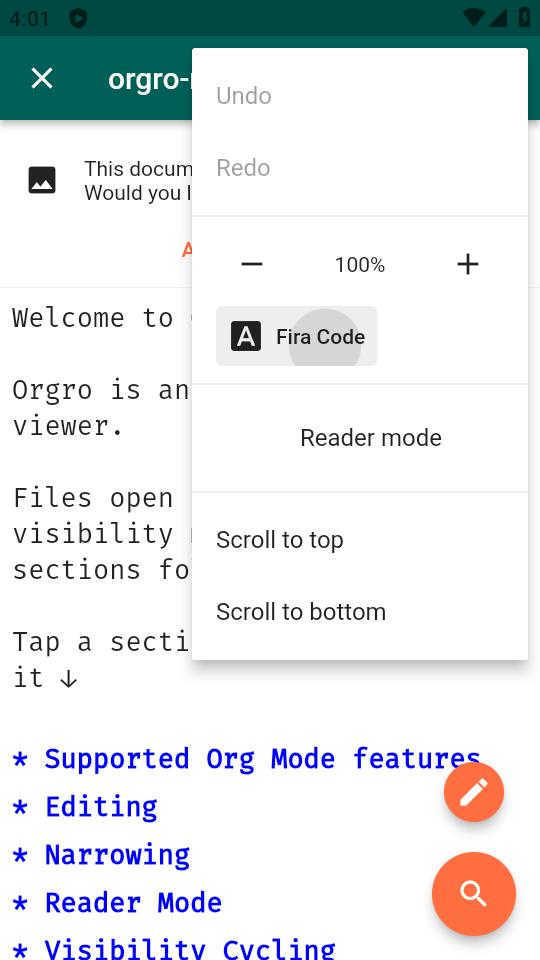 Orgro文件编辑器app免费版v1.44.2 安卓手机版 v4.0.4