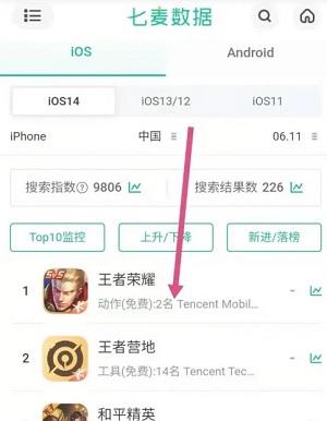 七麦数据游戏流水查看方法