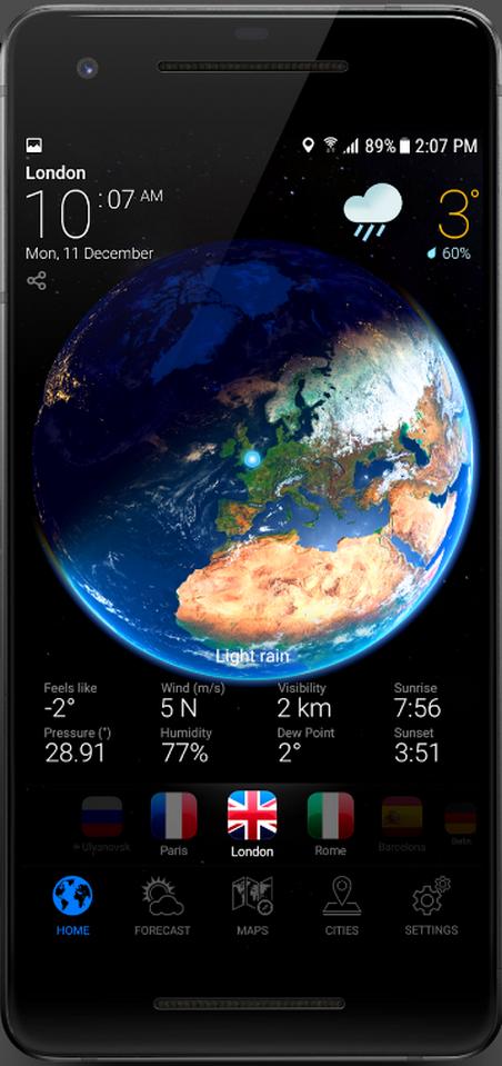 3d地球天气软件(3D Earth Pro)v1.1.54 专业免付费版 v6.2.3